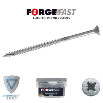 ForgeFast Elite Exterior Screws - Tub 4 x 30mm (400)