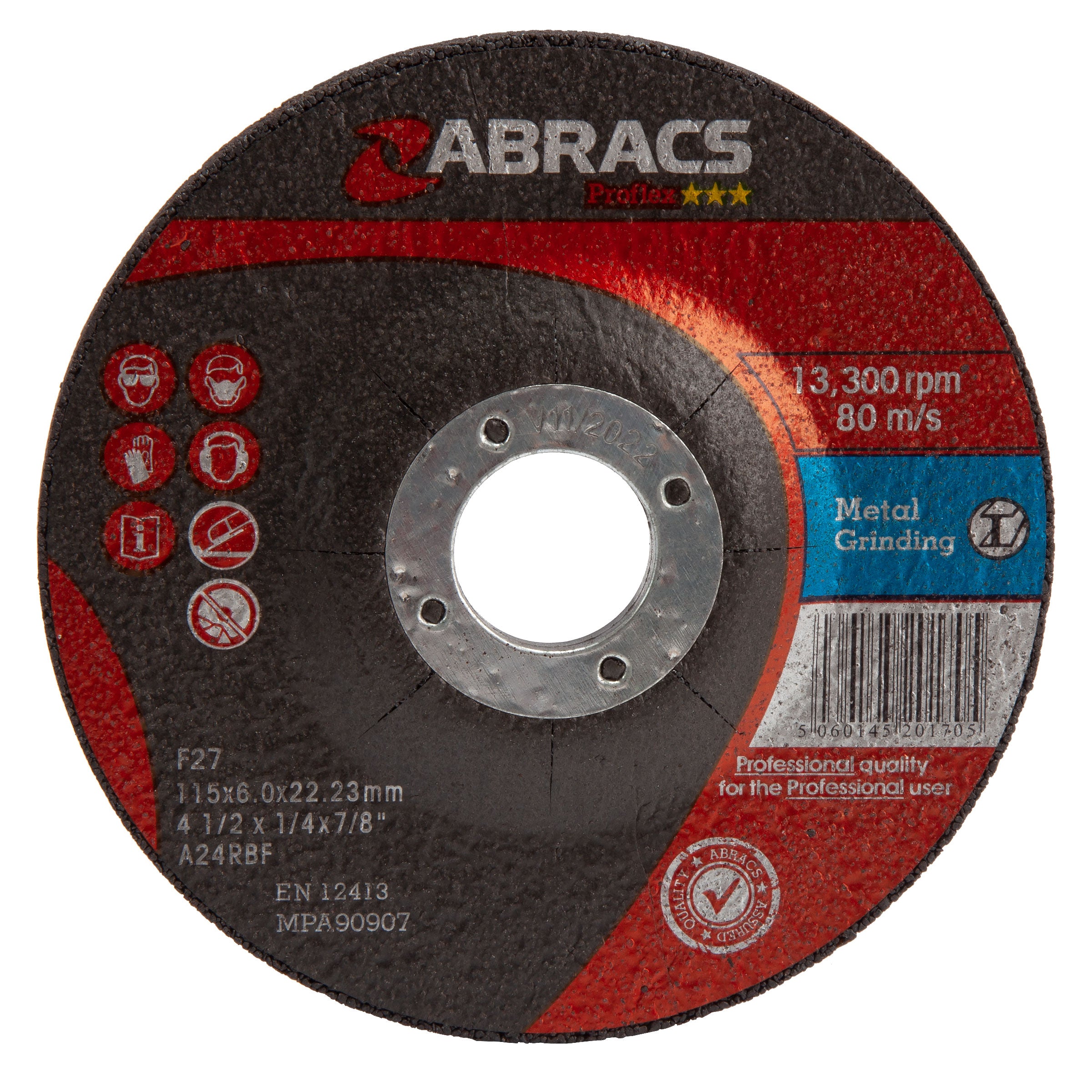 PROFLEX 115 x 6 x 22mm - DPC Metal Grinding Disc