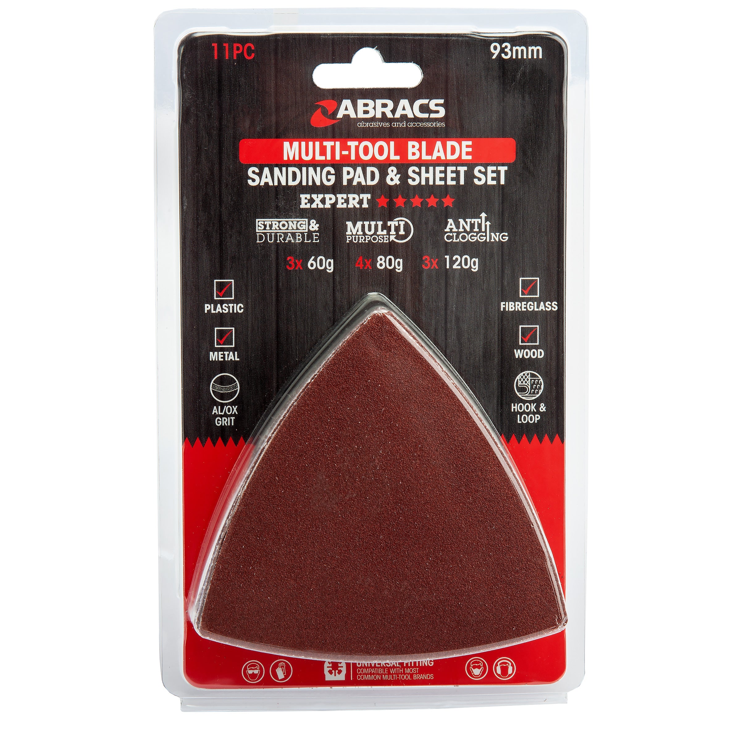 Multi-Tool Sanding Pad & Sheet Set (93mm)