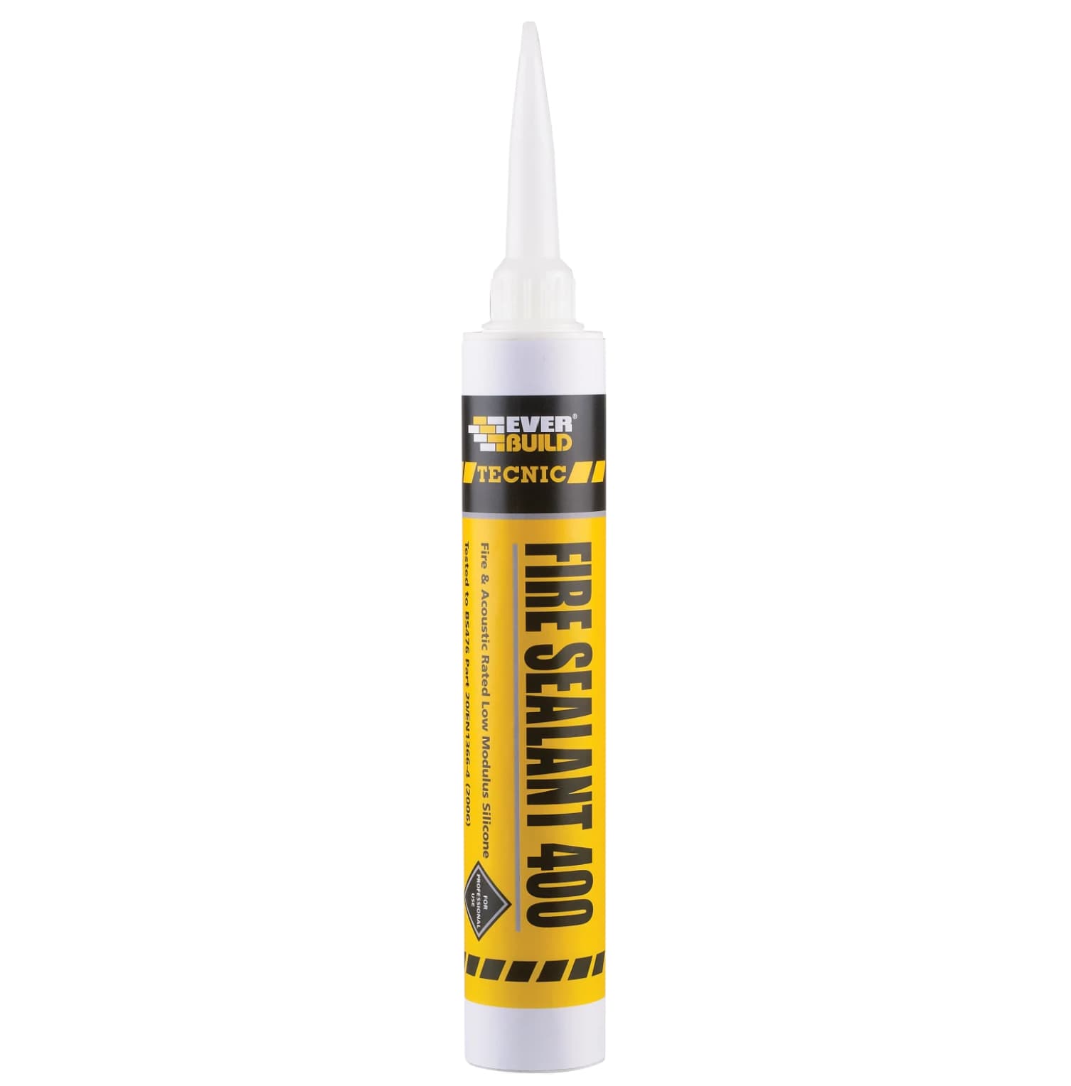 Everbuild Fire Sealant 400 Silicone - Black - 380ML