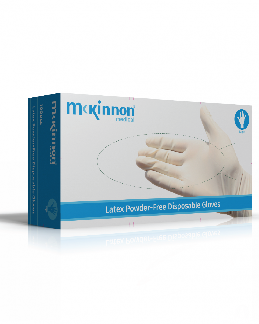 Latex Powder-Free Gloves Large (Box100)