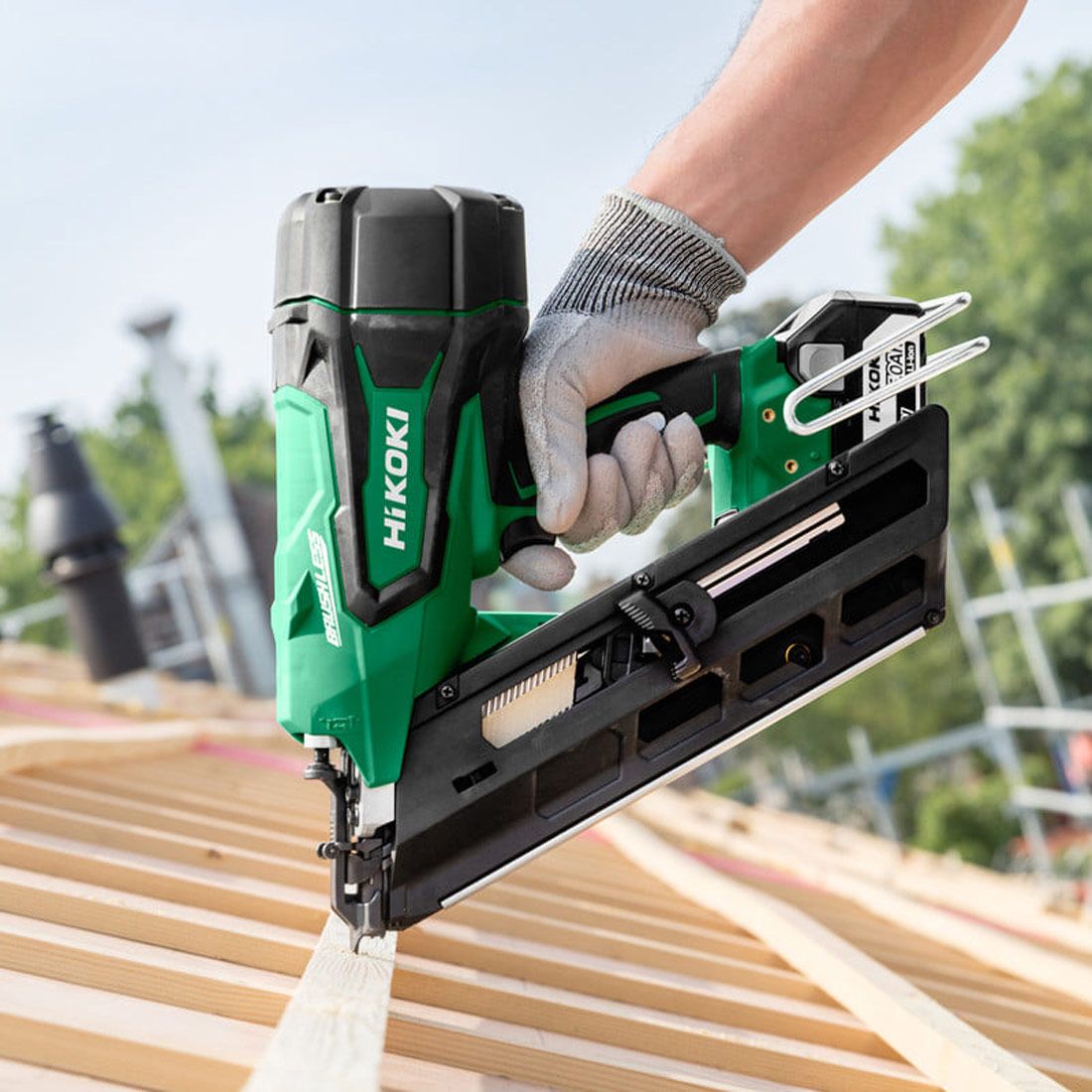 HiKOKI NT1865DMJYZ 18v 16 Gauge Brushless Straight Finish Nailer Kit -  Inc 2 x 2.0Ah Batteries & Charger