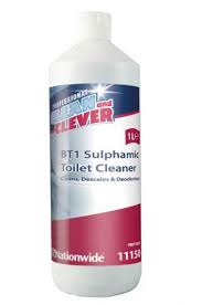 Clean & Clever Sulphamic Toilet Cleaner - BT1 11150 - 6 x 1 Litre
