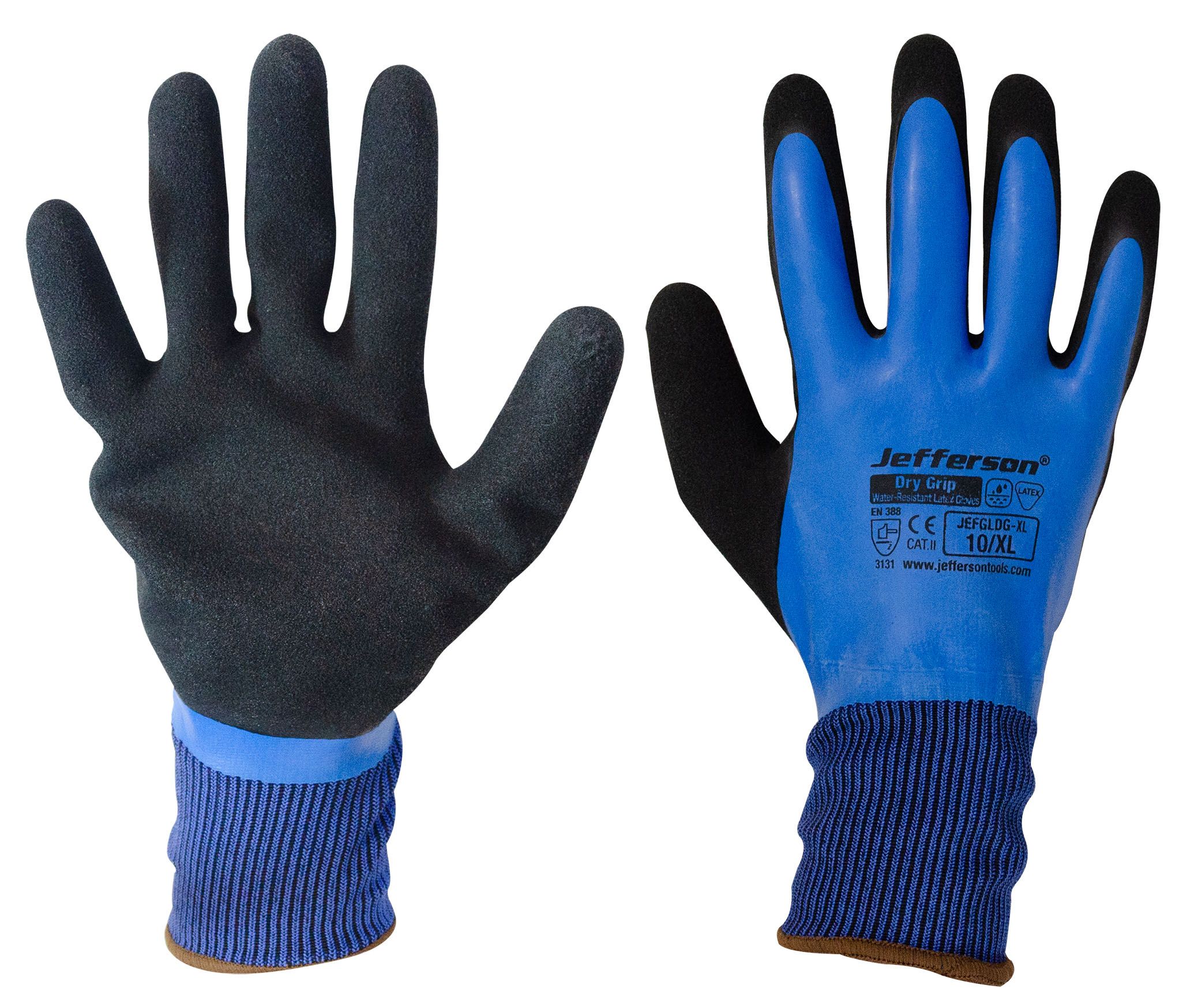 Jefferson Dry Grip Water Resistant Gloves - Large