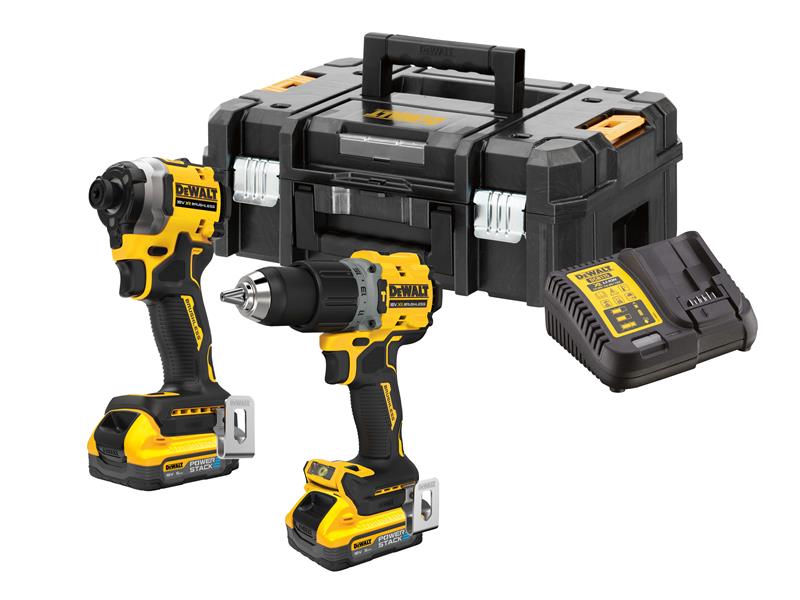 DeWalt - DCK2050H2 PowerStack Twin Pack - 18V  with 2 x 5.0Ah Li-ion Batteries & Charger