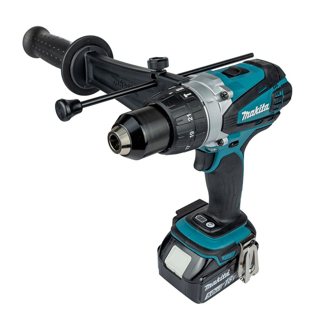Makita DLX2145TJ 18V Combi & Impact Twin Kit (inc 2 x 5.0Ah Batteries & Charger) (DTD152 & DHP458)