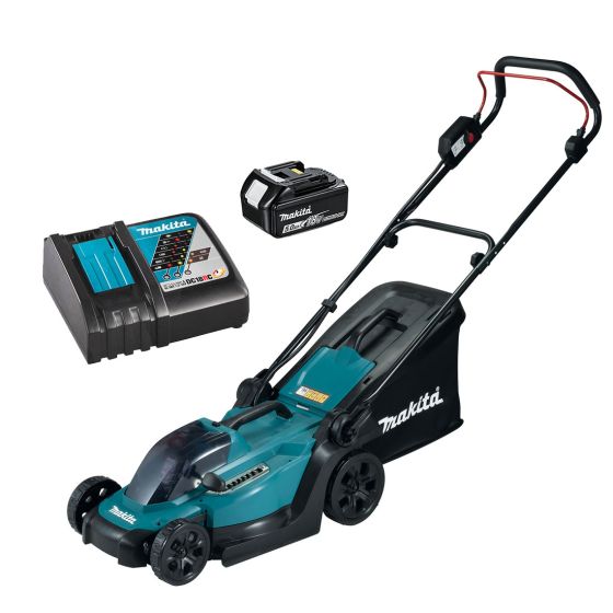 Makita DLM330RT LXT Cordless Lawnmower 33cm - inc 1 x 18v 5.0Ah Li-ion Battery & Charger