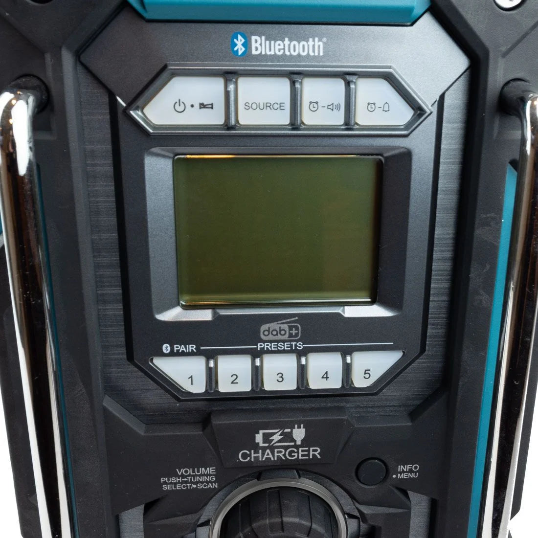 Makita DMR301 Site Radio DAB/DAB+ (12Vmax -18V Li-ion only) BLUE Bluetooth, Mobile USB Charging & Battery Charging
