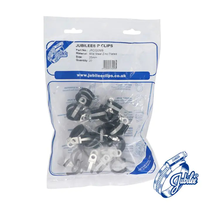Timco Jubilee P Clip - Mild Steel 10mm - 20 PCS