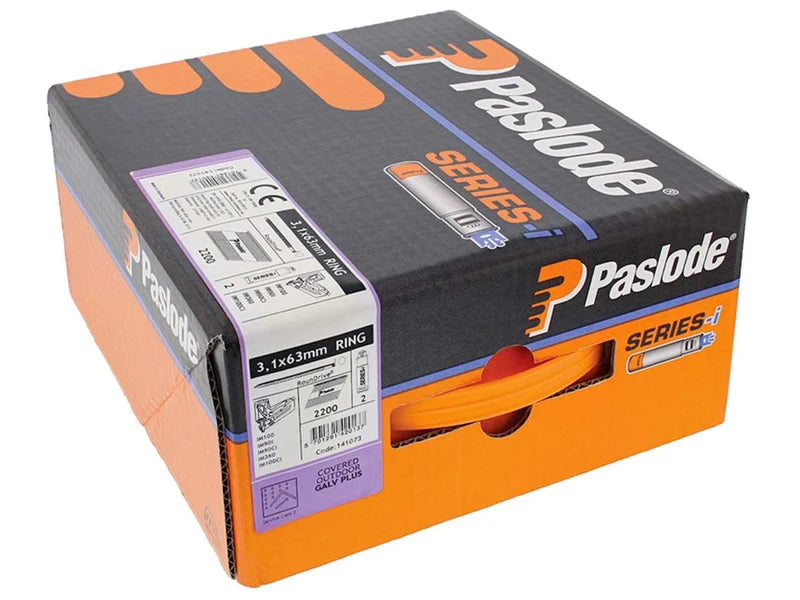 Paslode 141073 63mm first fix nails for 360xi in box of 2200