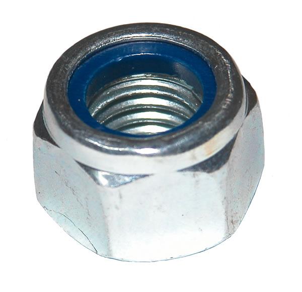 A M20 NYLOC HEX LOCKING NUT BZP MILD STEEL FROM UNITED FIXINGS