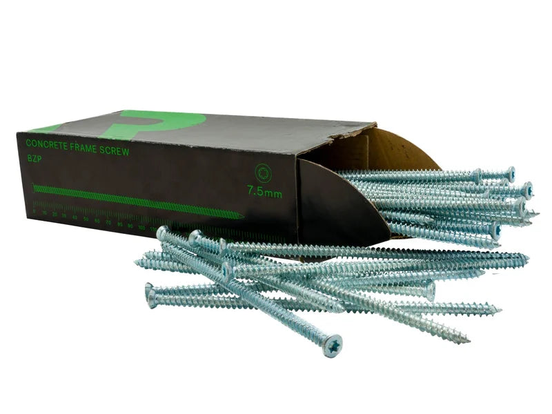 Rika - Concrete Frame Screw BZP 7.5 x 182mm  (Box of 100)