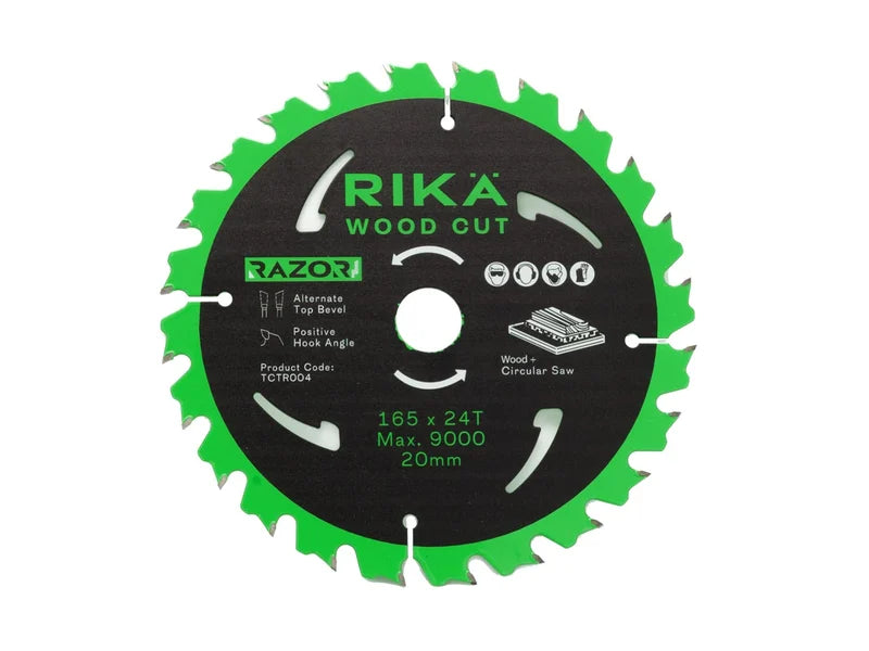 Rika - Razor Pro TCT Circular Saw Blade 165mm x 24T x 20mm (Each)