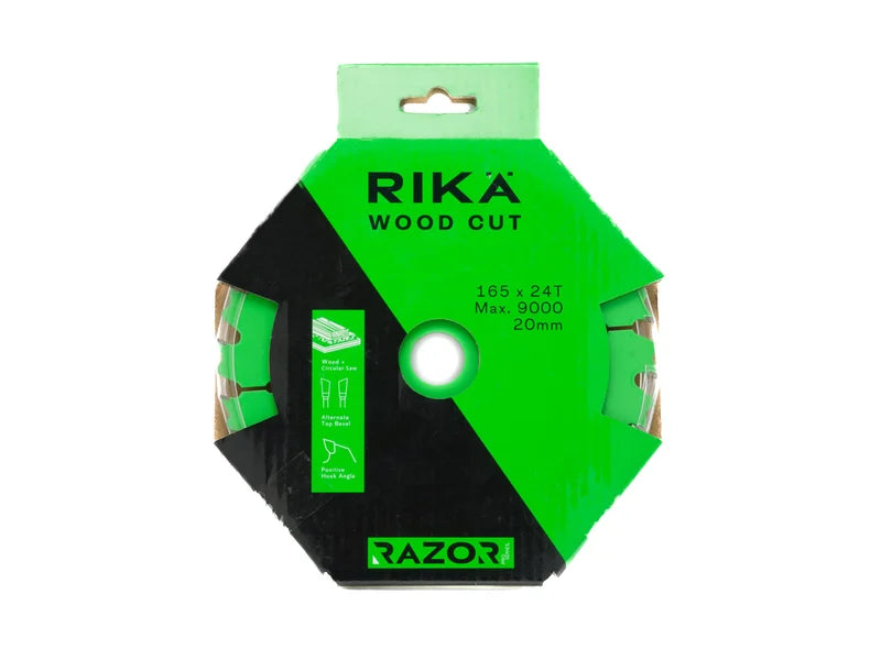 Rika - Razor Pro TCT Circular Saw Blade 165mm x 24T x 20mm (Each)