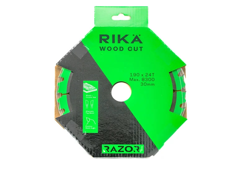 Rika - Razor Pro TCT Circular Saw Blade 190mm x 24T x 30mm (Each)