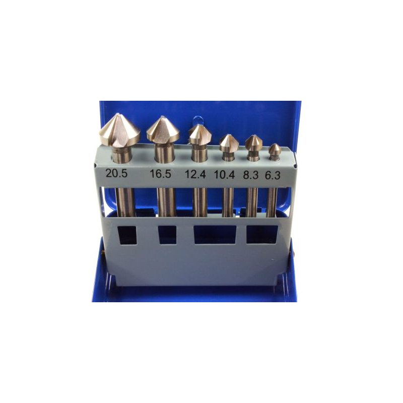 US PRO Bergen 6pc HSS Countersink Set