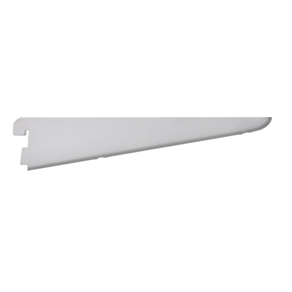 8.5 inch Sapphire SDB Twin Slot Shelf Brackets; Straight; Standard Duty; White (WH) (10)