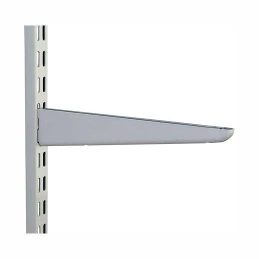 6.5 inch Sapphire SDB Twin Slot Shelf Brackets; Straight; Standard Duty; White (WH) (10)