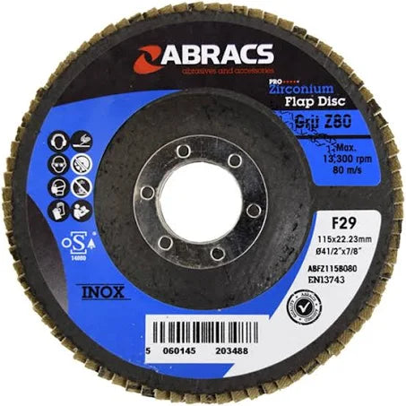 115mm x 80g ABRACS FLAP DISC