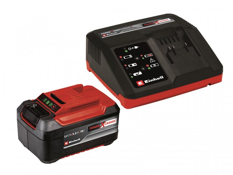 Einhell Power X-Change Battery & Charger Starter Kit 18V 1 x 5.2Ah Li-ion Main Image