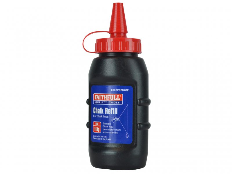 Faithfull Chalk Powder Red 113g Main Image