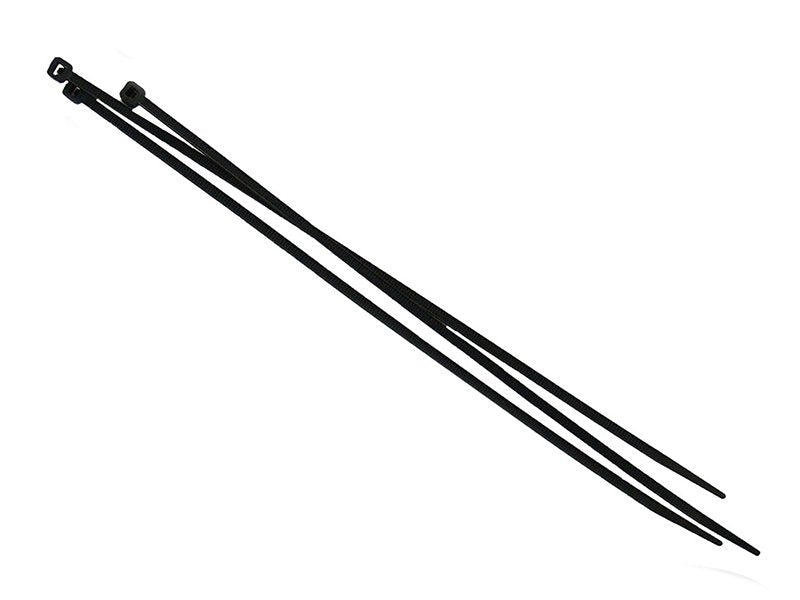 Faithfull Cable Ties Black 150mm x 3.6mm Pack of 100 Main Image