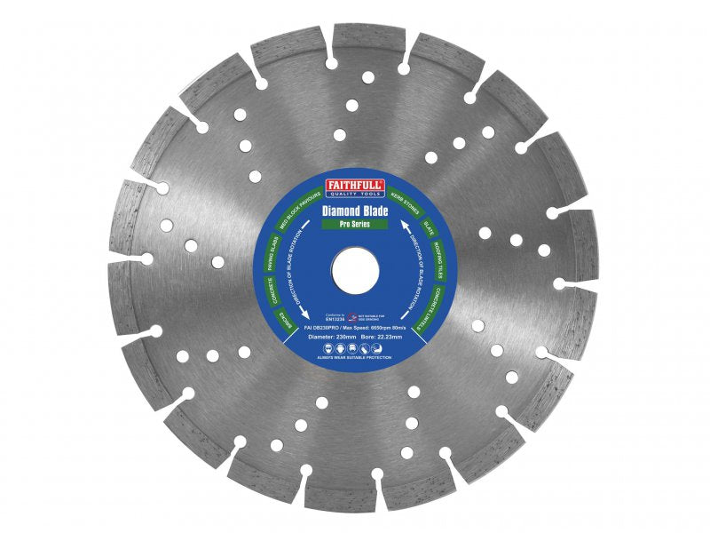 Faithfull Professional Diamond Blade - 230mm x 22mm Main Image