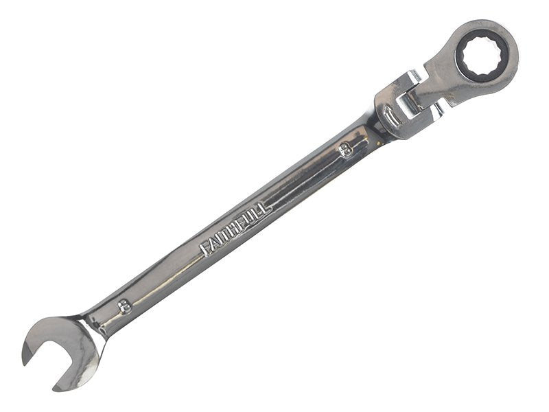 Faithfull Ratchet Combination Spanner Flex Head CV 8mm Main Image