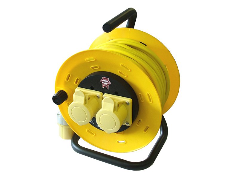 Faithfull Power Plus Cable Reel - 50 Metre - 16amp 1.5mm Cable - 110 Volt Main Image