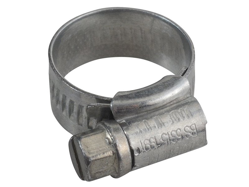 Jubilee 00 Zinc Protected Hose Clip 13mm - 20mm 1/2in - 3/4in Main Image