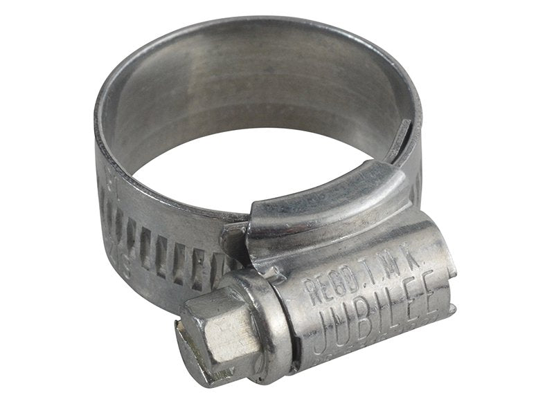 Jubilee 0X Zinc Protected Hose Clip 18mm - 25mm 7/8in - 1in Main Image