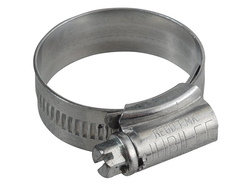 Jubilee 1 Zinc Protected Hose Clip 25mm - 35mm 1in - 1.3/8in Main Image