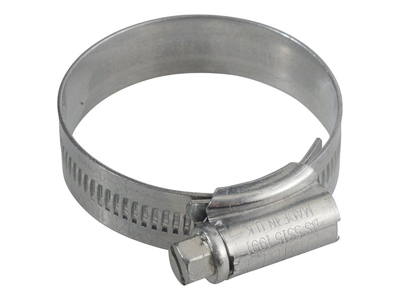 Jubilee 1M Zinc Protected Hose Clip 32mm - 45mm 1.1/4in - 1.3/4in Main Image