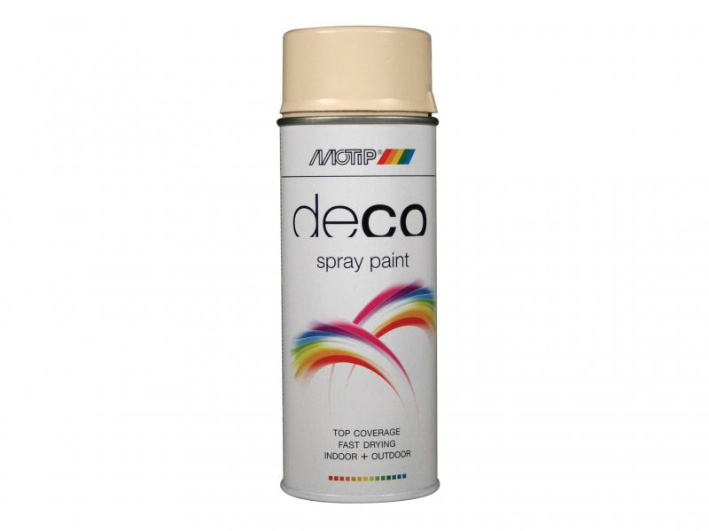 MOTIP Deco Spray Paint High Gloss RAL 1015 Light Ivory 400ml Main Image