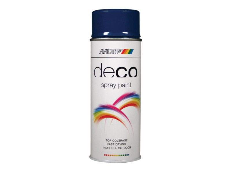 MOTIP Deco Spray Paint High Gloss RAL 5010 Gentian Blue 400ml Main Image