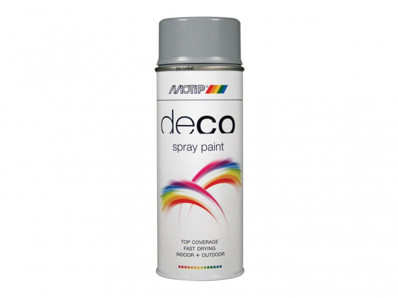 MOTIP Deco Spray Paint High Gloss RAL 7001 Silver Grey 400ml Main Image