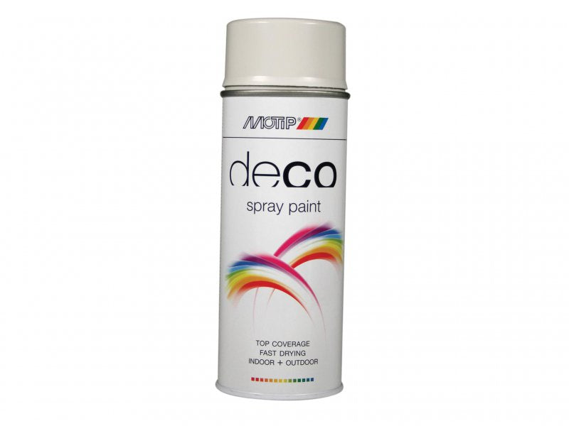 MOTIP Deco Spray Paint High Gloss RAL 7035 Light Grey 400ml Main Image