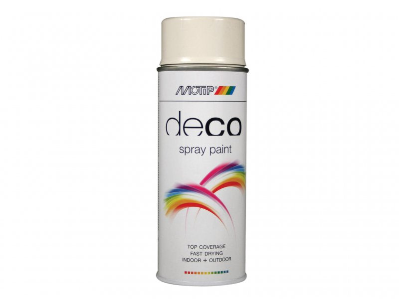 MOTIP Deco Spray Paint High Gloss RAL 9002 Grey White 400ml Main Image