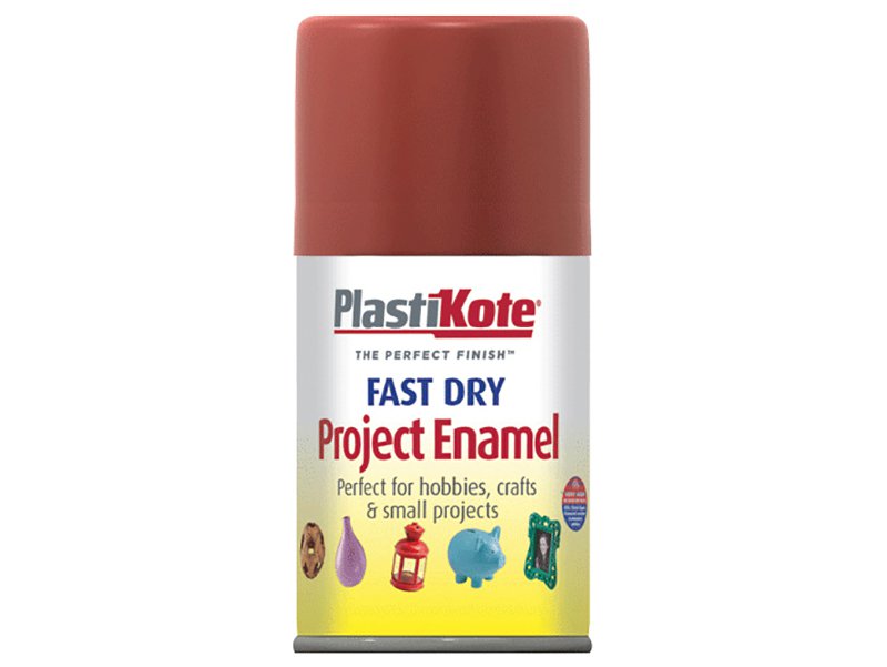 Plasti-kote Fast Dry Enamel Aerosol Nut Brown 100 ml Main Image