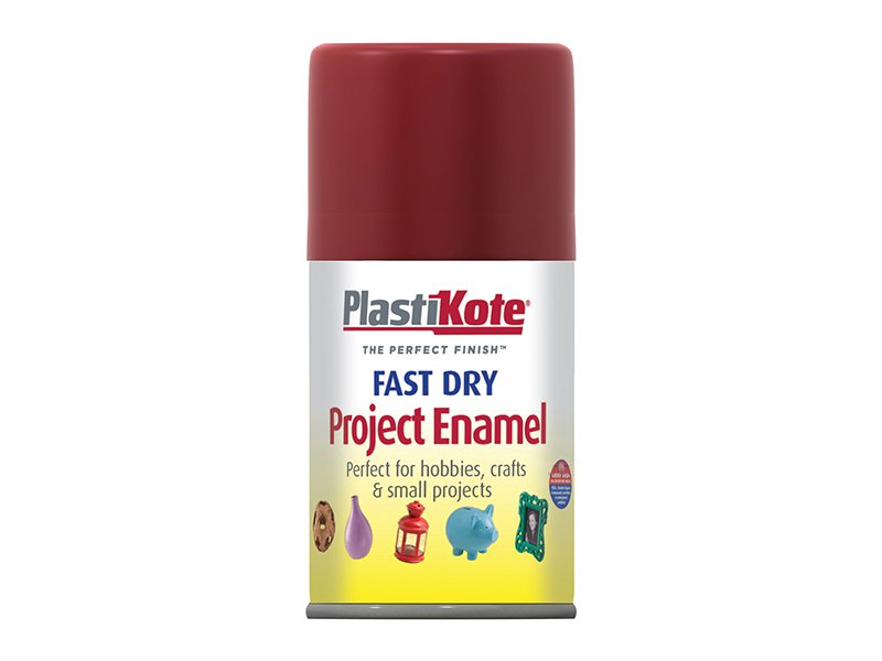 Plasti-kote Fast Dry Enamel Aerosol Red Metallic 100 ml Main Image