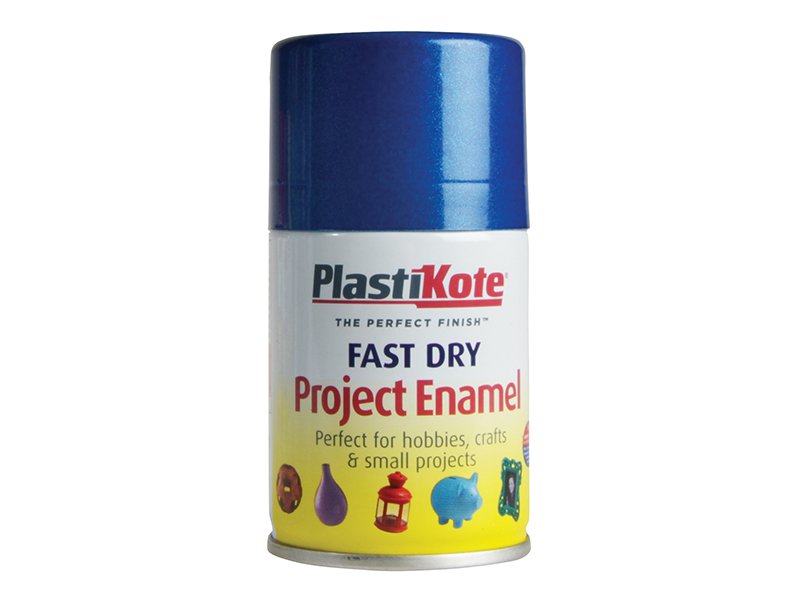 Plasti-kote Fast Dry Enamel Aerosol Blue Metallic 100 ml Main Image