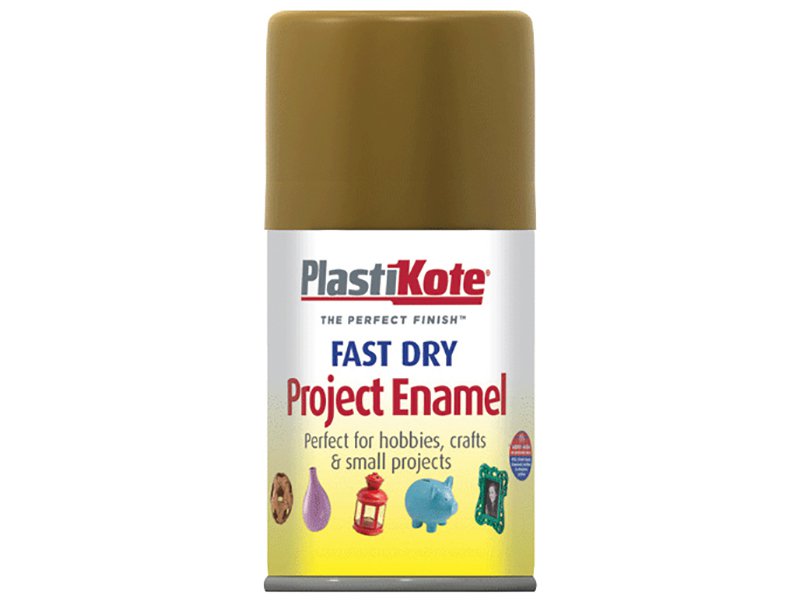 Plasti-kote Fast Dry Enamel Aerosol Antique Gold 100 ml Main Image