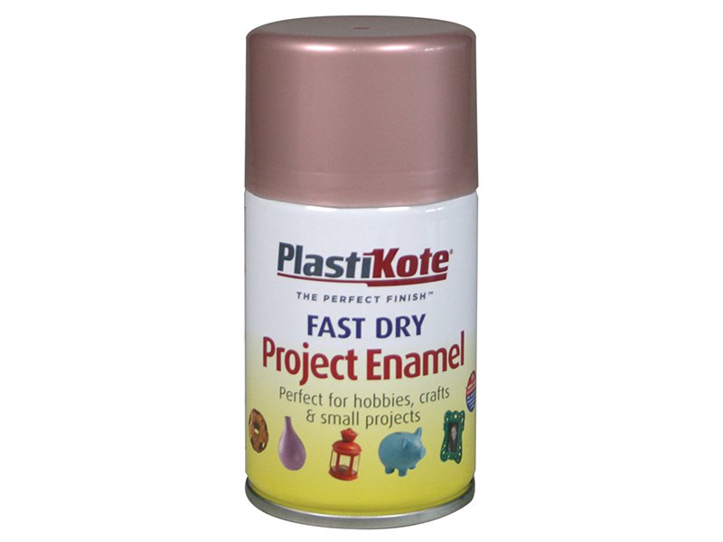 Plasti-kote Fast Dry Enamel Aerosol Rose Gold 100ml Main Image