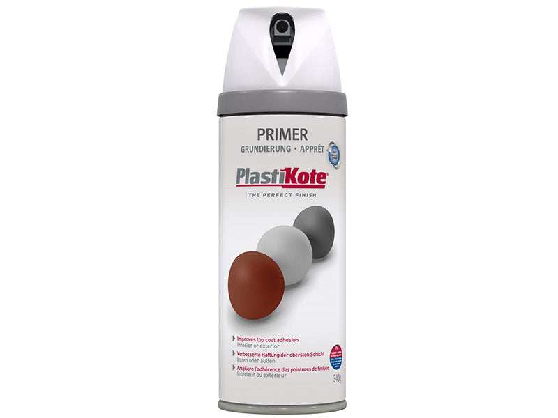 Plasti-kote Primer Spray White 400 ml Main Image