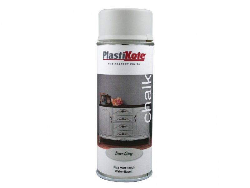 PlastiKote Chalk Finish Spray Dove Grey 400ml Main Image