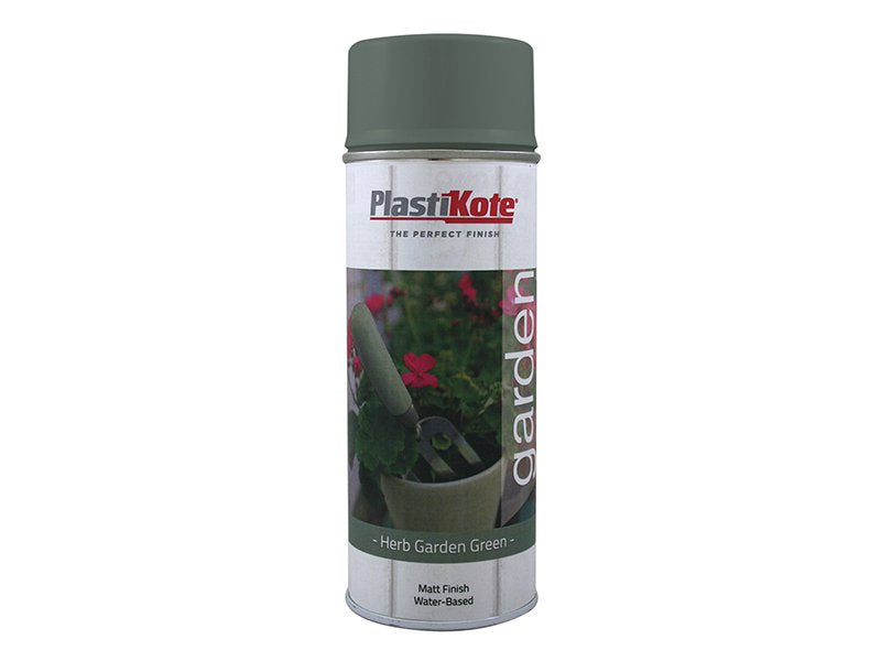 Plasti-kote Garden Colours Spray Paint Herb Garden Green 400ml Main Image