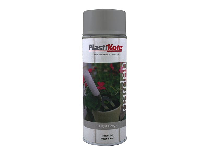 Plasti-kote Garden Colours Spray Paint Light Grey 400ml Main Image