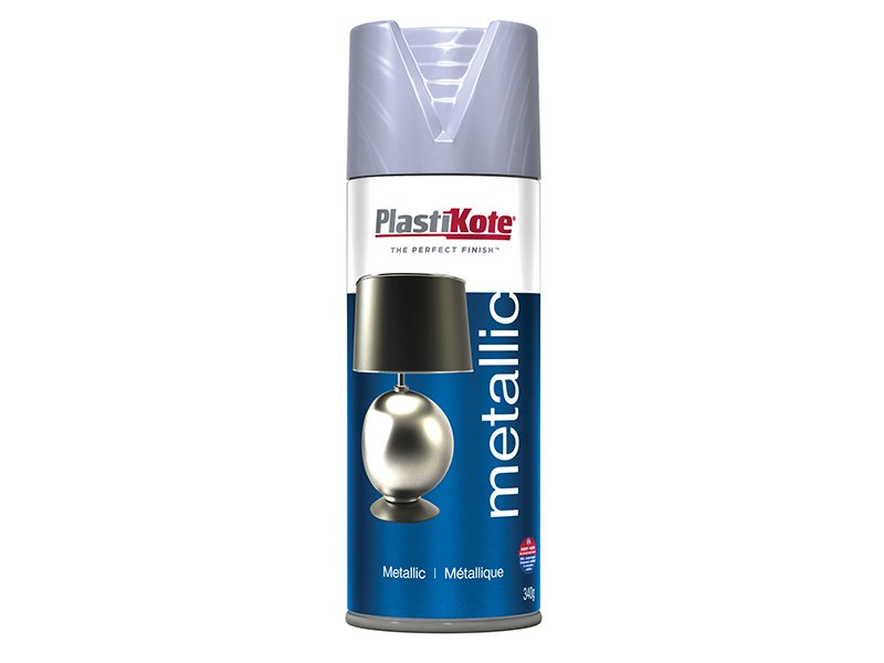 Plasti-kote Metallic Spray Pewter 400 ml Main Image