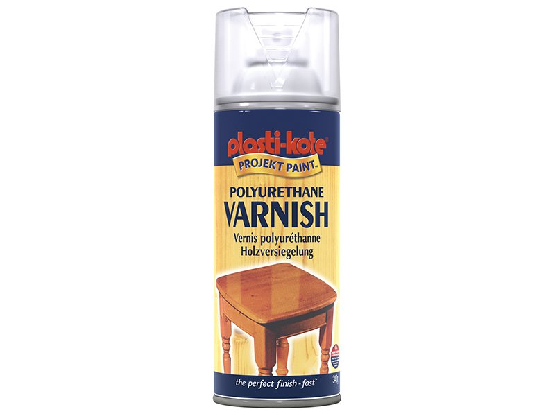 Plasti-kote Varnish Spray Clear Gloss 400 ml Main Image