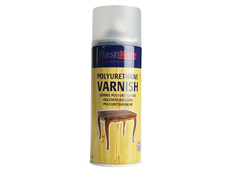 Plasti-kote Varnish Spray Clear Satin 400 ml Main Image